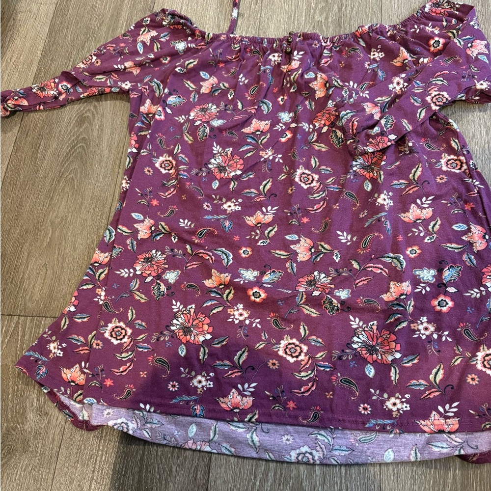 Floral Purple shirt